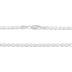 Corrente Prata Grumet Lacre Piastrine 3mm - comprar online