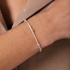 Pulseira Prata Bolinhas 4mm na internet