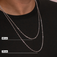 Corrente Prata Cartier 3mm na internet