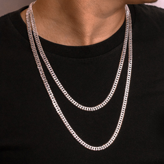 Corrente Prata Grumet Curta 6mm - loja online
