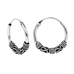 Argola Prata Bali 16mm