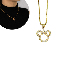 Outlet Pingente Mickey Folheado - Via Vizzon Atacado