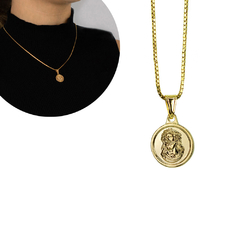 Outlet Pingente Rosto de Cristo\Jesus Cristo Folheado - Via Vizzon Atacado