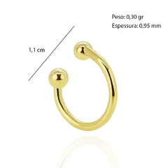 Outlet Piercing Pressão Liso Folheado na internet