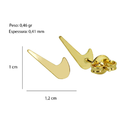 Outlet Brinco Earcuff Folheado - Via Vizzon Atacado