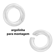 Kit 10 Argolas Prata Montagem 3,5mm - Via Vizzon
