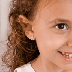 Brinco Prata Infantil Passarinho - loja online