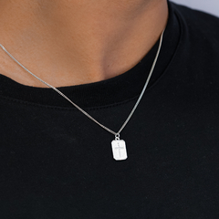 Pingente Prata Cruz Medalha Zirconia Cristal - comprar online