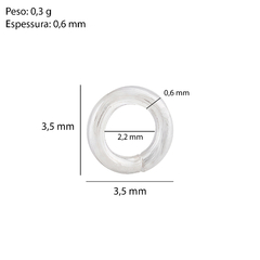Kit 10 Argolas Prata Montagem 3,5mm - loja online