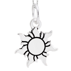 Pingente Prata Sol de Praia - comprar online