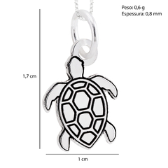 Pingente Prata Tartaruga - loja online