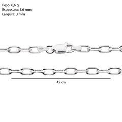 Imagem do Corrente Prata Cartier 3mm