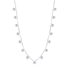 Colar Prata Zircônias Cristal - comprar online