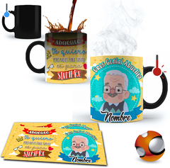 Taza Mágica Personalizada Abuelo Te quiero para siempre
