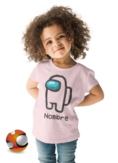 Playera para niño, niña o adulto Among Us personalizada todas las tallas en internet