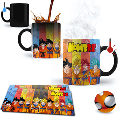 Taza Mágica Personalizada DBZ Colores 01