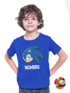 Playera para niño, niña o adulto Sonic Personalizada Todas Las Tallas en internet