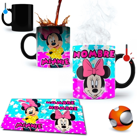 Taza Mágica Personalizada Minnie Mouse 05
