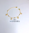 Pulseira corações - folheada