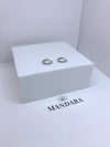 mini argolinhas com detalhes de strass