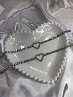 choker coração com strass - comprar online