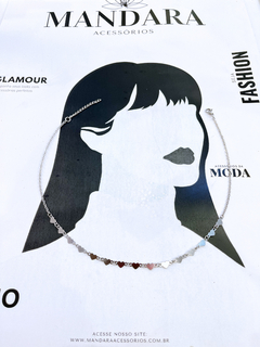 choker de corações - aço inox - comprar online