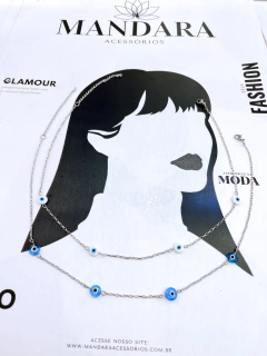 choker de olho grego - aço inox - comprar online