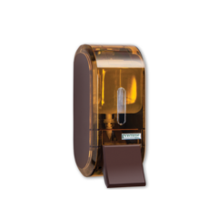 Dispenser Urban GLASS MARROM Banheiro Saboneteira Sabonete Líquido/Álcool Gel Reservatório 400ml