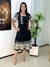 Vestido princesa estampa preto