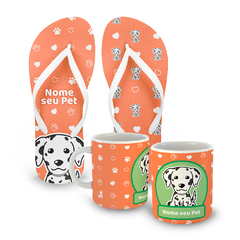 LUISA MELL -﻿ KIT CHINELO + CANECA "MEU PET SALVA VIDAS" + DOAÇÃO 50 REAIS - CACHORRO DE RAÇA M / G - Felipe Capovilla Tiendanube