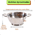 Kit Escorredor Lavador De Macarrão Massas Arroz Legumes Inox - comprar online