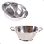 Kit Escorredor Lavador De Macarrão Massas Arroz Legumes Inox