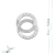 Dije 2 Aros Rusos Con Cubics + Con 2 Grabados De Plata 925 - comprar online