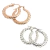 Aros Sofisticados de Plata Inflada 925
