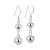 Aros Lisos Colgantes de Plata 925