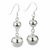 Aros Lisos Colgantes de Plata 925