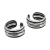 Aros Cuff Lisos de Plata 925