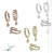 Aros Con Cubics Plata 925 Acz395 Peso 2,8
