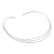 Collar Gargantilla Rígida Minimalista 3 Líneas De Plata 925 en internet