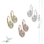 Aros Con Cubics Plata 925 Acz353 Peso 2