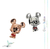 Dije Charm Mickey De Pie Pandora De Plata 925