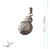 Dije Bb8 Star Wars Grande De Plata 925