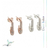 Aros Alfiler De Gancho Con Cubics Plata 925 Peso 1,7 - comprar online