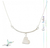Collar Cadenita Barrita Y Corazón De Plata 925