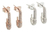 Aros Alfiler De Gancho Con Cubics Plata 925 Peso 1,7