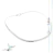 Collar Gargantilla Rígida Mediana Gancho Martelé Plata 925