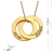 Dije 2 Aros Rusos Lisos + Con 2 Grabados De Plata 925 Gold