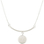Collar Cadenita Barrita Y Circulo De Plata 925 en internet