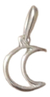 Dije Luna Calada De Plata 925 - comprar online
