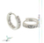 Aros Con Cubics Plata 925 Acz426 Peso 1,8